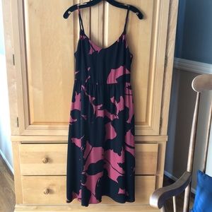 Fun black and pink dress with straps